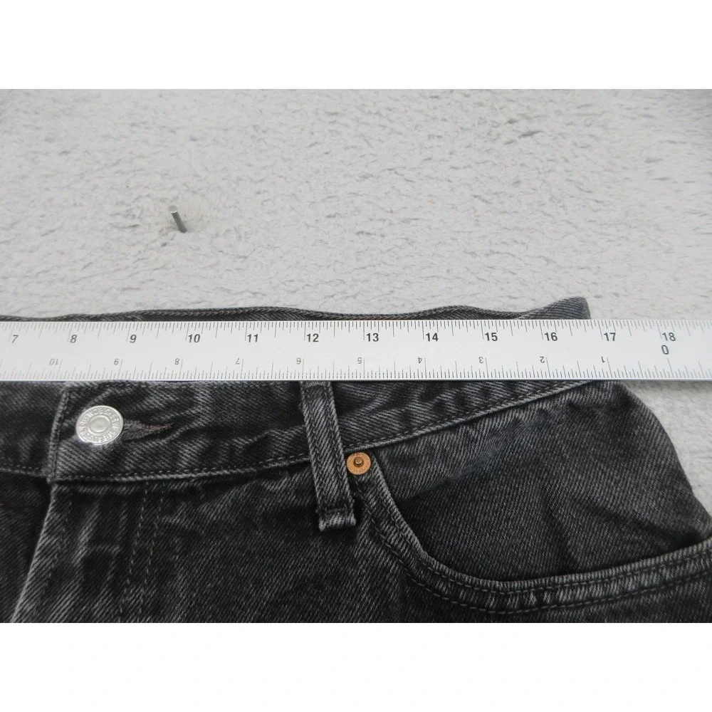Levis 505 Jeans Mens 36x32 Faded Black Regular Fit Straight Leg 100% Cotton